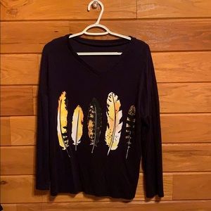 Navy blue 3/4 sleeve